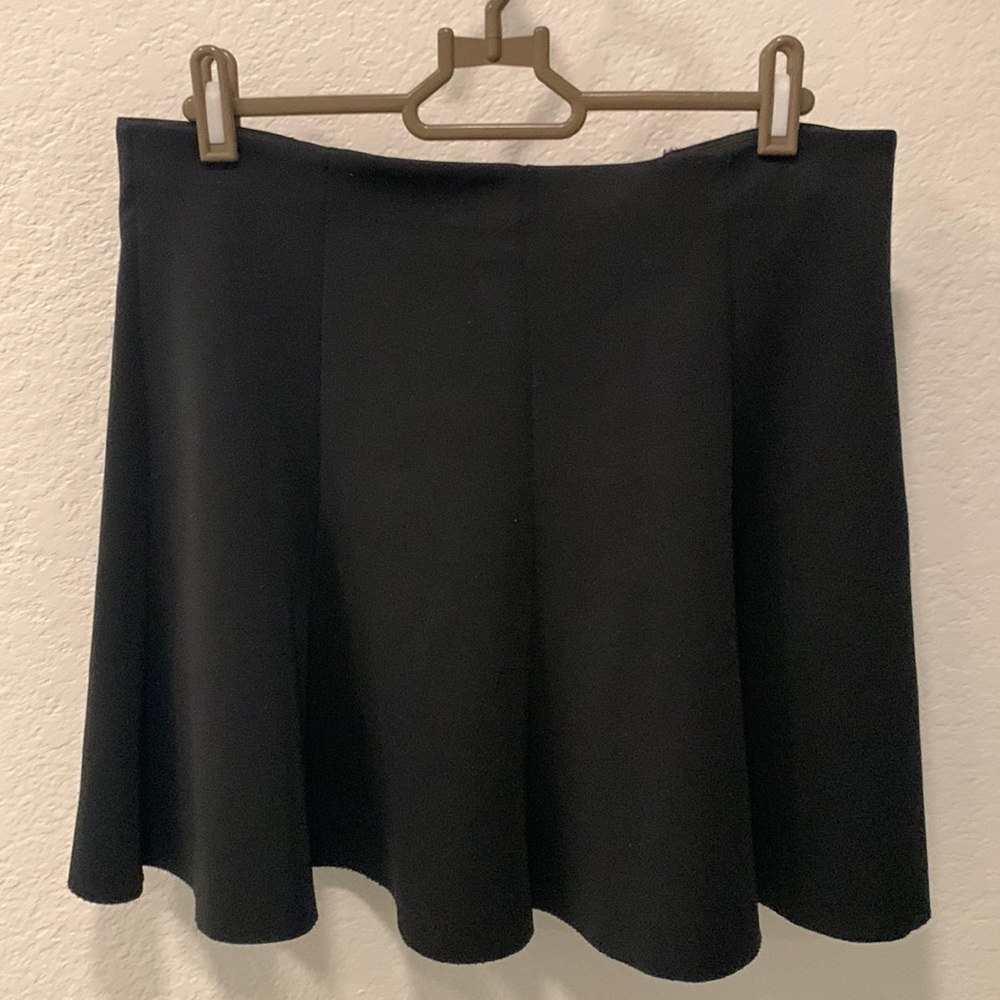 Black mini skirt